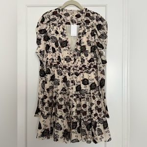 NWT Ulla Johnson Winsor Dress in Gardenia Floral Size 4